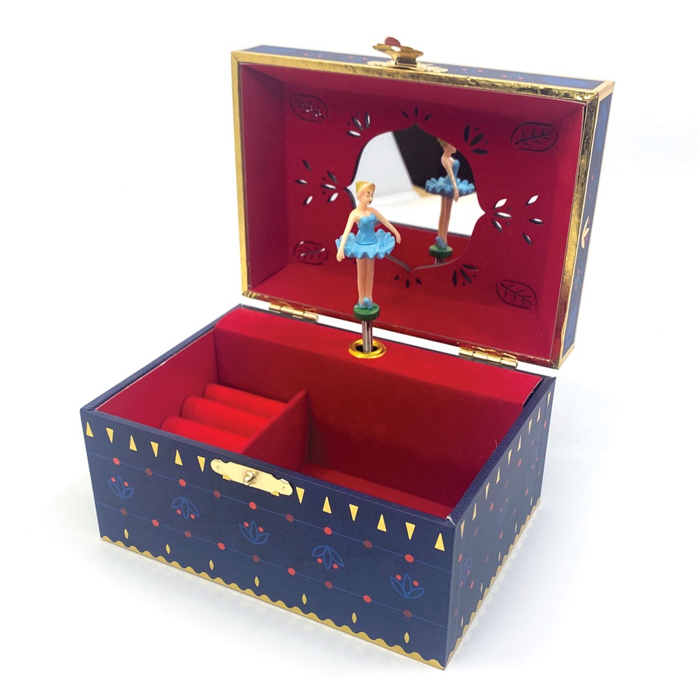 Svoora Musical Jewelry Box ‘Celestial’ with Ring Holder & Wide Mirror ‘Vespera’