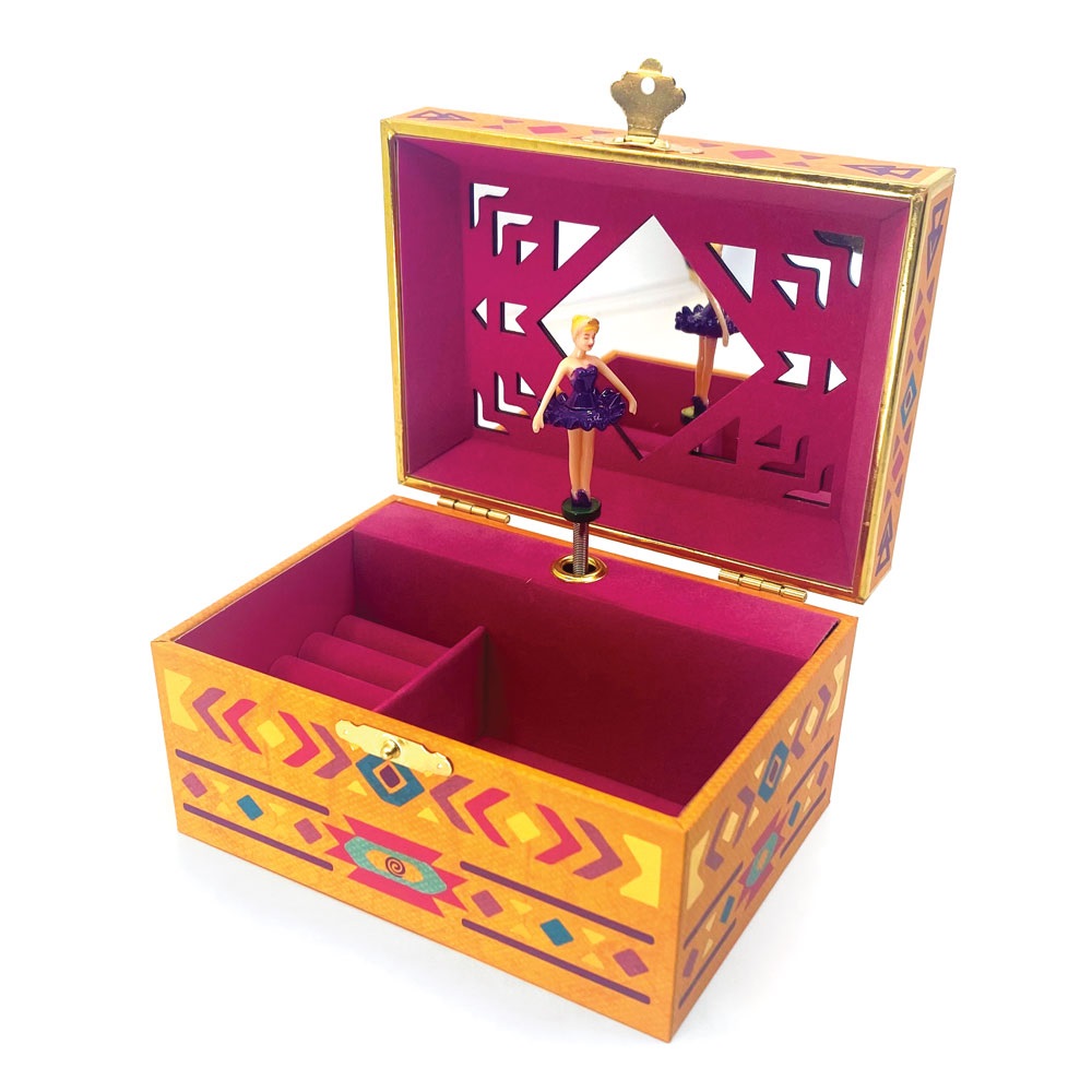 Svoora Musical Jewelry Box ‘Celestial’ with Ring Holder & Wide Mirror ‘Aurora’