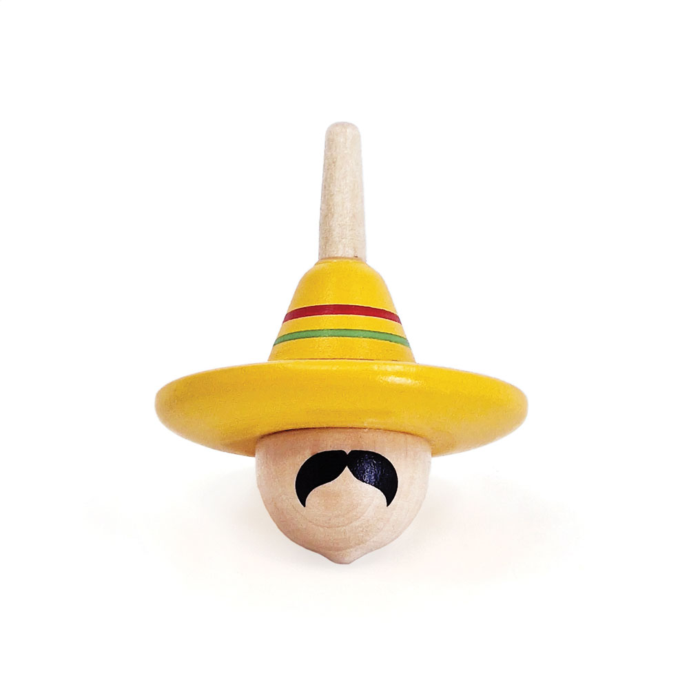 Svoora Wooden Top Spinning Hat: The Mexican 5.5 cm