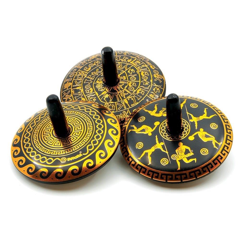 Svoora Collectable Spinning Tin Top ‘Phaistos’ in 3 designs