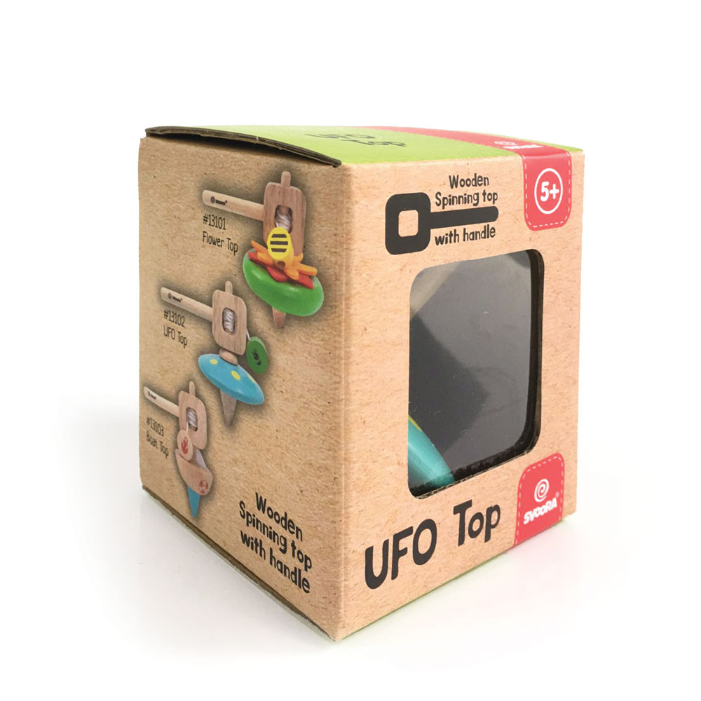 Svoora Spinning Top with Handle ‘UFO’