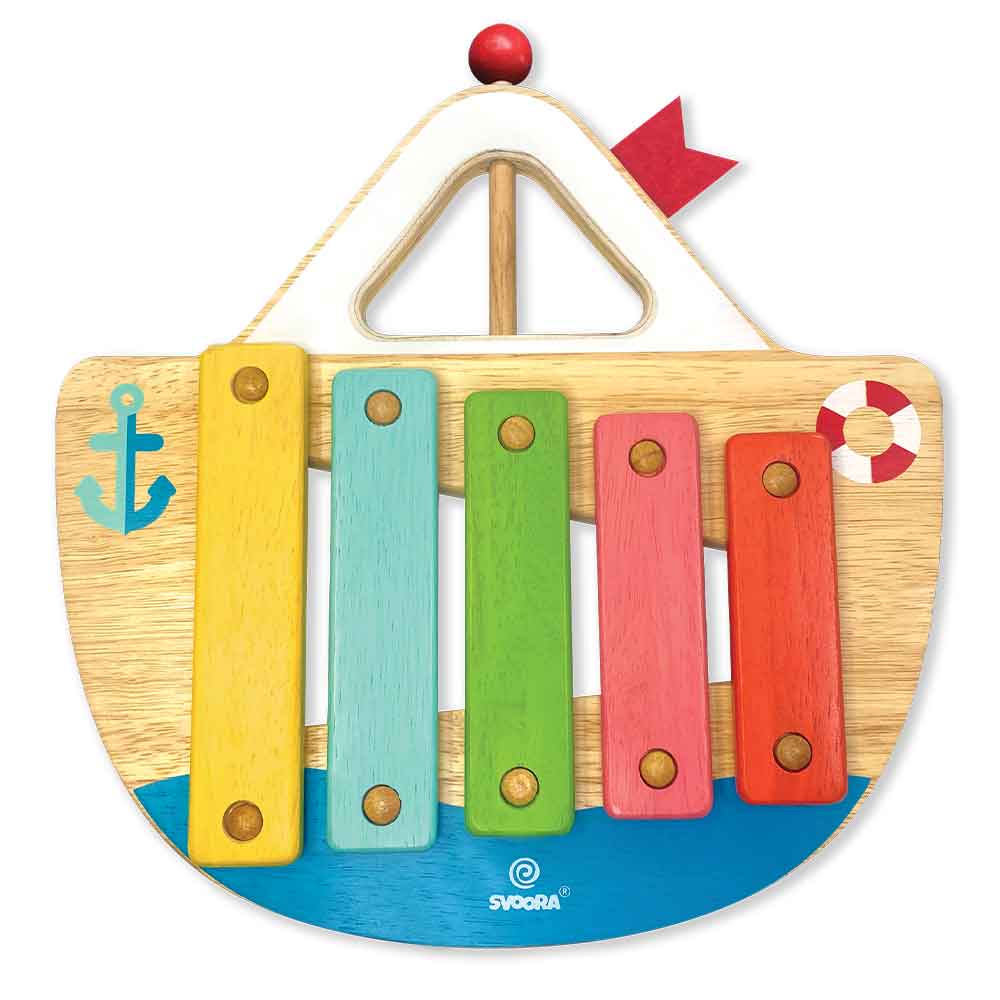 Svoora My First Boat Wooden Xylophone (5 notes)