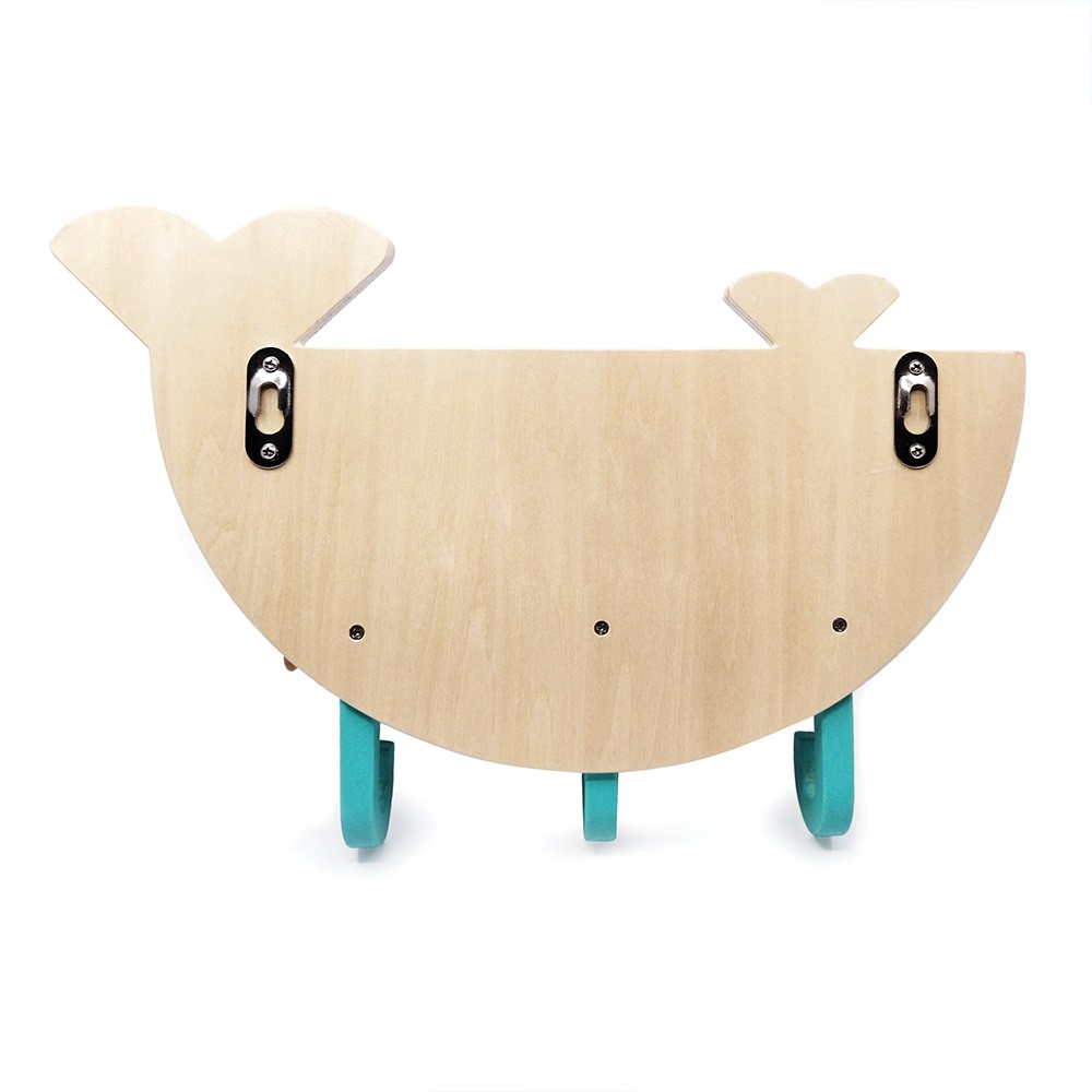 Svoora Wall Hanger with 3 Hooks Whale