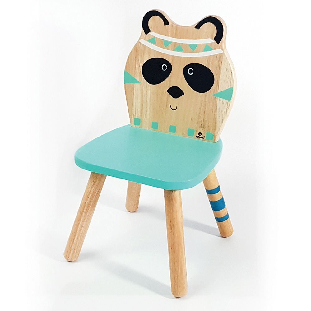 Svoora Children's Chair Indianimals 'Panda' (solid Rubberwood)