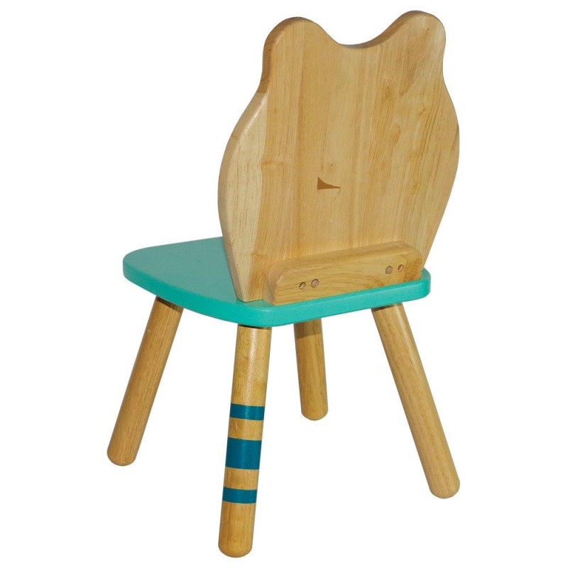Svoora Παιδική Ξύλινη Καρέκλα Indianimals Πάντα 22002 Μπλε (Μασίφ Rubberwood) 29x28x54 cm