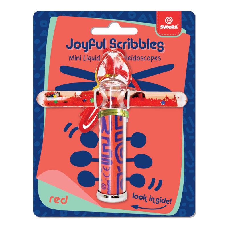 Svoora Mini Liquid Stick Kaleidoscope Joyful Scribbles 'Red' 10 cm