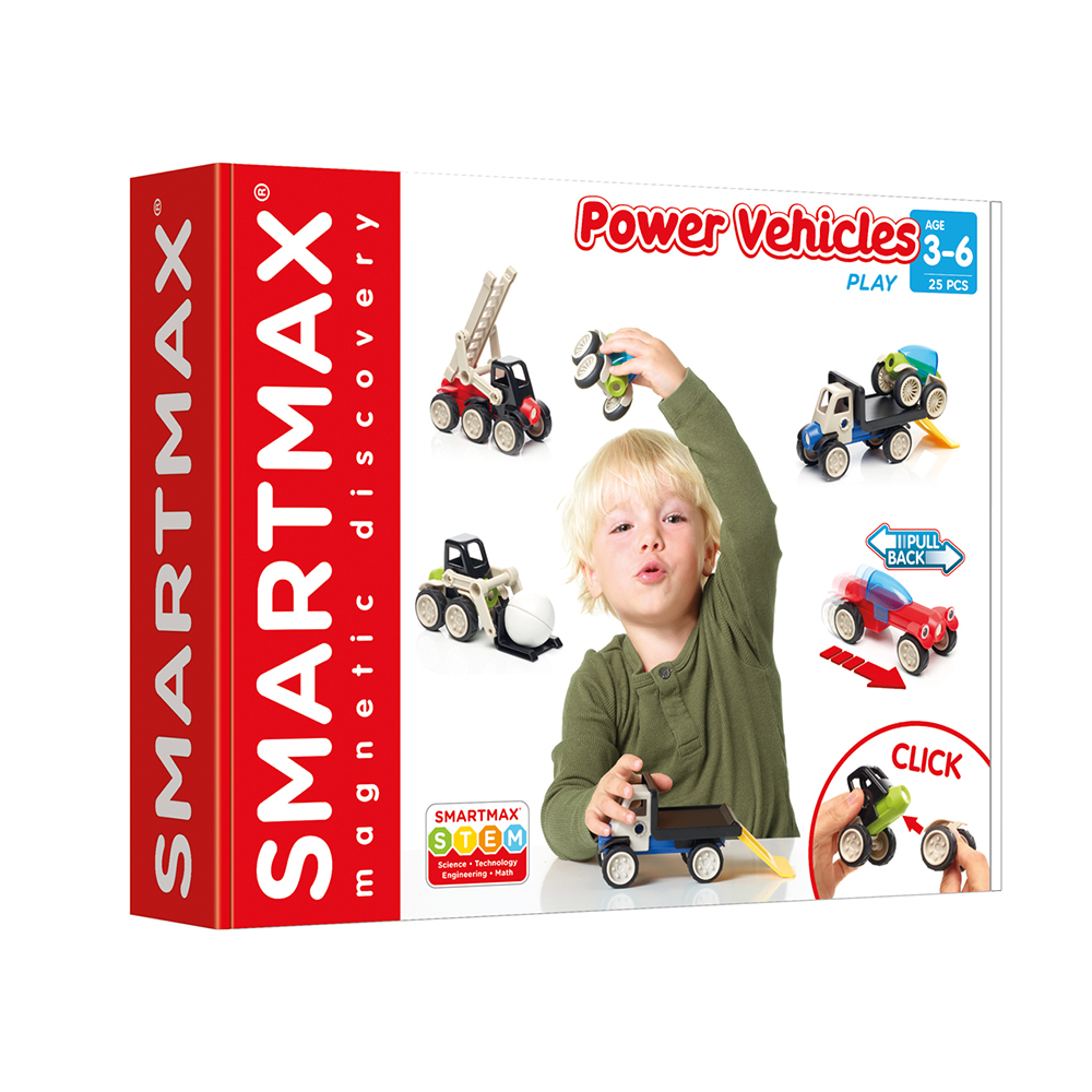 SmartMax κατασκευές με μαγνήτη - οχήματα Power Vehicles Mix