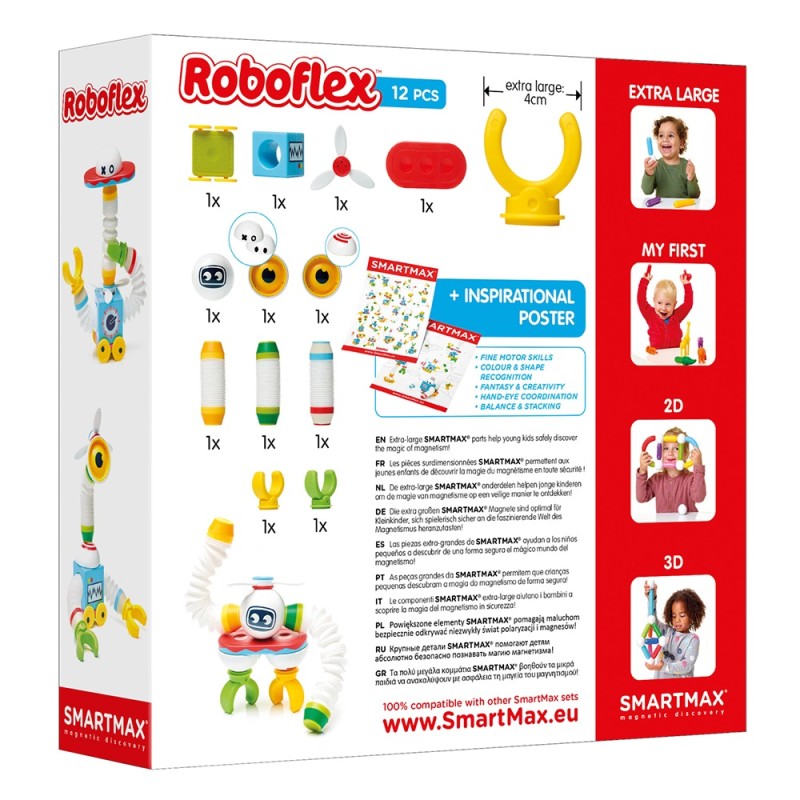 Smart Roboflex Κατασκευάζω ελαστικά & μαγνητικά Ρομπότ 12τεμ.