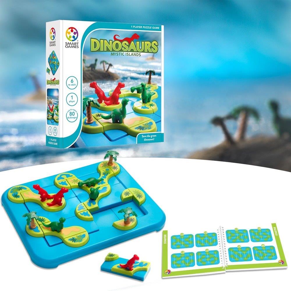 Smartgames επιτραπέζιο Το νησί των δεινοσαύρων (80 challenges)