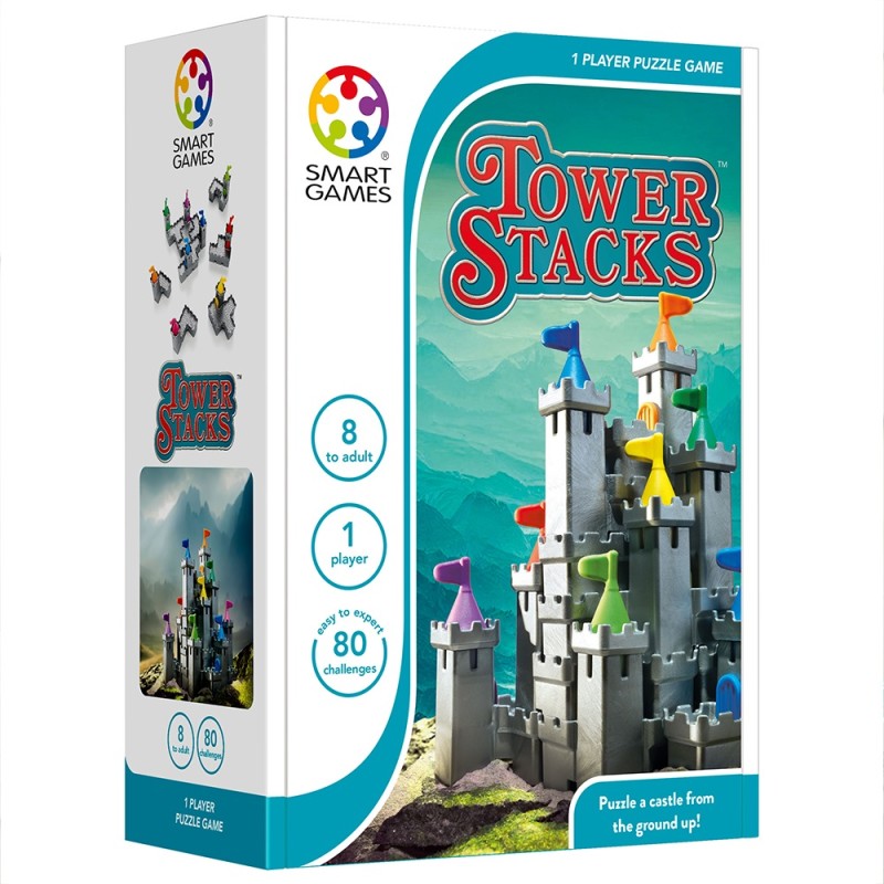 Smartgames Επιτραπέζιο Tower Stacks (80 challenges)