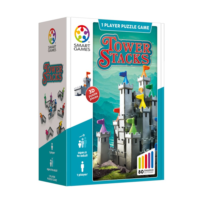 Smartgames Επιτραπέζιο Tower Stacks (80 challenges)