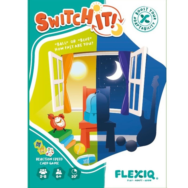 FlexiQ Επιτραπέζιο παιχνίδι με ζάρι & κάρτες 'Μέρα-Νύχτα'