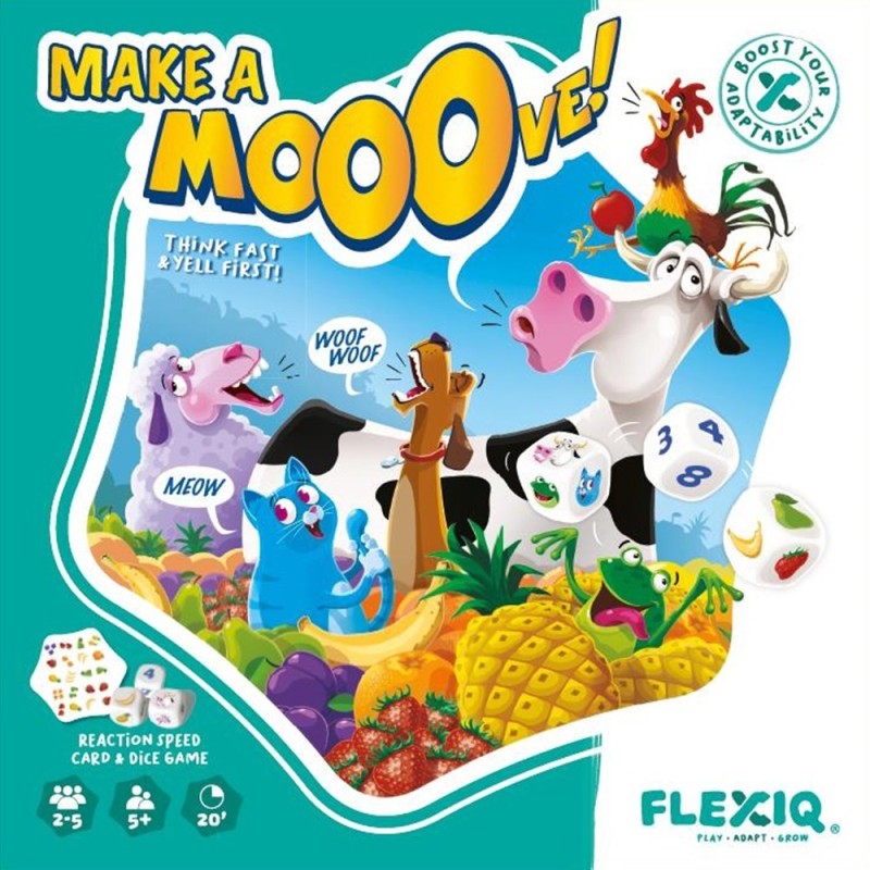 FlexiQ Επιτραπέζιο παιχνίδι με ζάρια & κάρτες Κάνε μια κίνηση