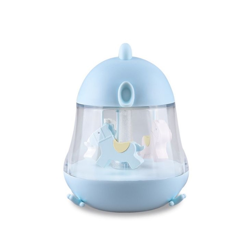 lamp with a music box, a blue chicken