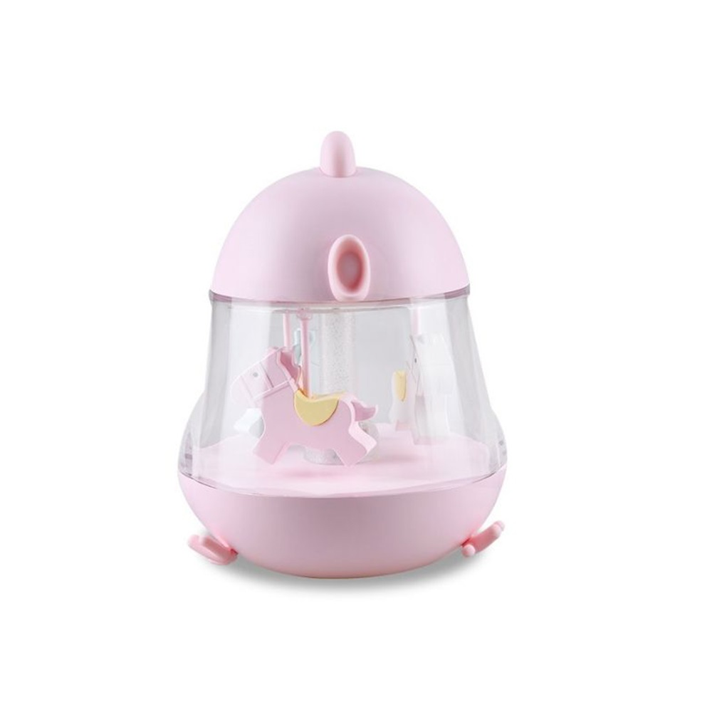 lamp with a music box pink