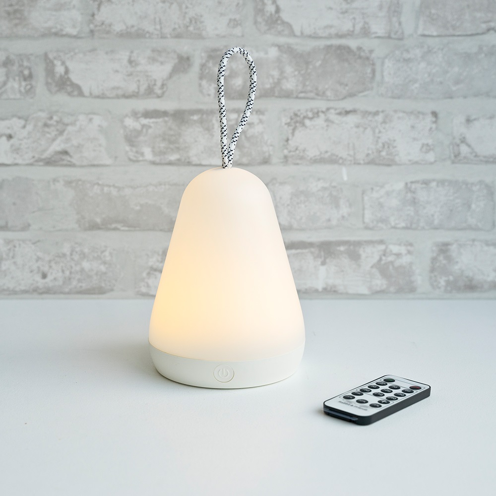Rabbit & Friends white lantern lamp with a remote control