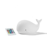 Rabbit & Friends Φωτιστικό Νυκτός με τηλεχειριστήριο Λευκή φάλαινα
