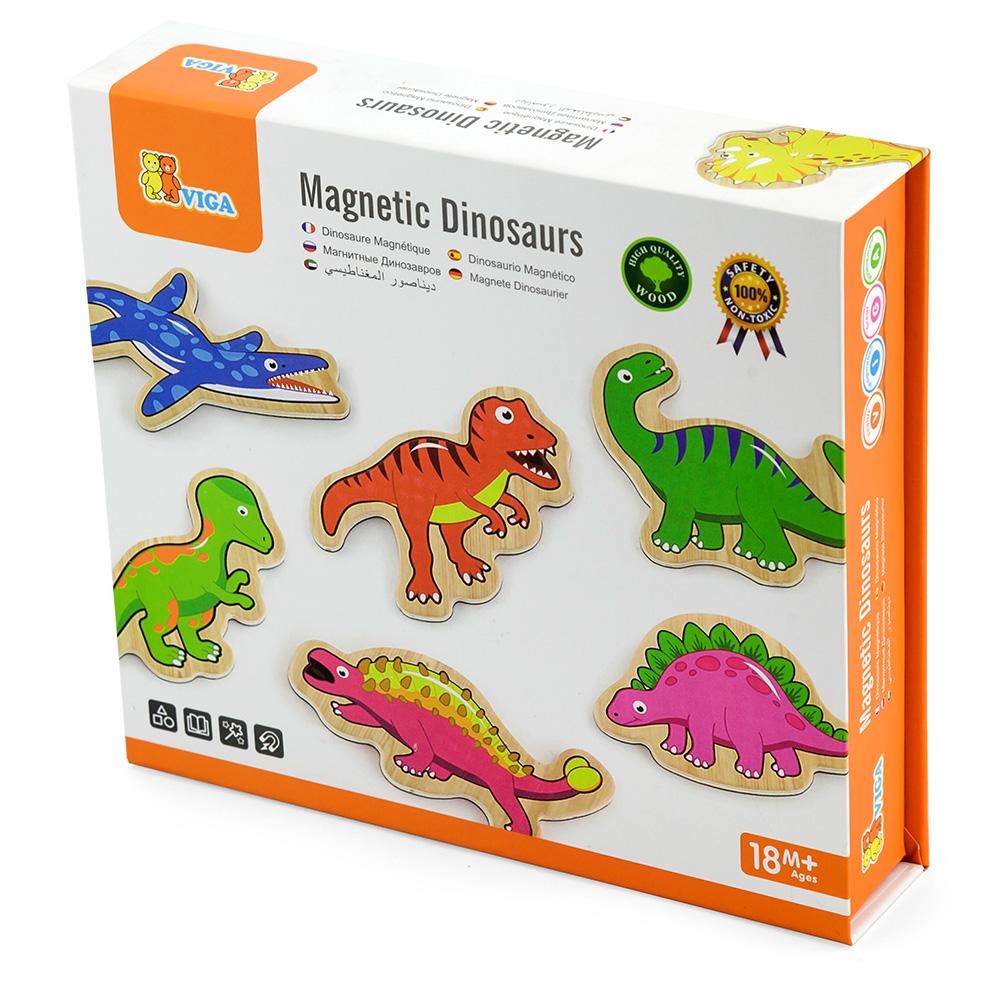 Viga Magnetic Dinosaurs (set 20pcs)