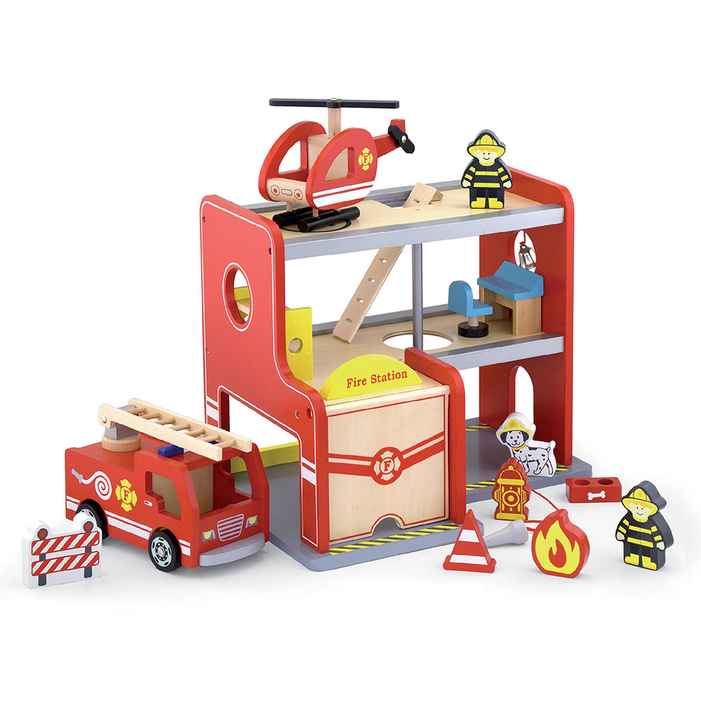 Viga Fire Station with Accessories