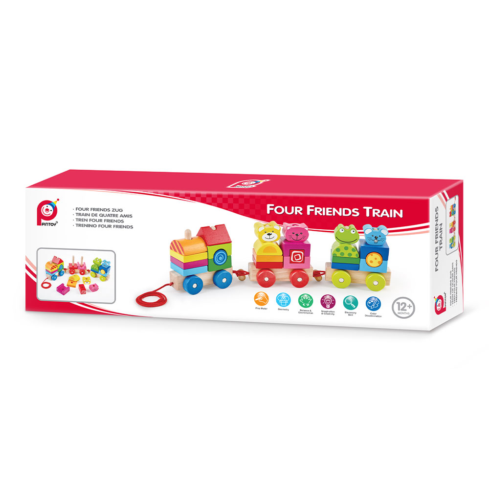Pin Toys 4 Friends Wooden Train