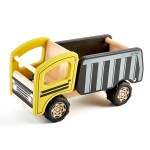 Pin Toys Ξύλινο φορτηγό εργοταξίου με ανατρεπόμενη καρότσα, από μασίφ καουτσουκόδεντρο