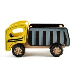 Pin Toys Ξύλινο φορτηγό εργοταξίου με ανατρεπόμενη καρότσα, από μασίφ καουτσουκόδεντρο