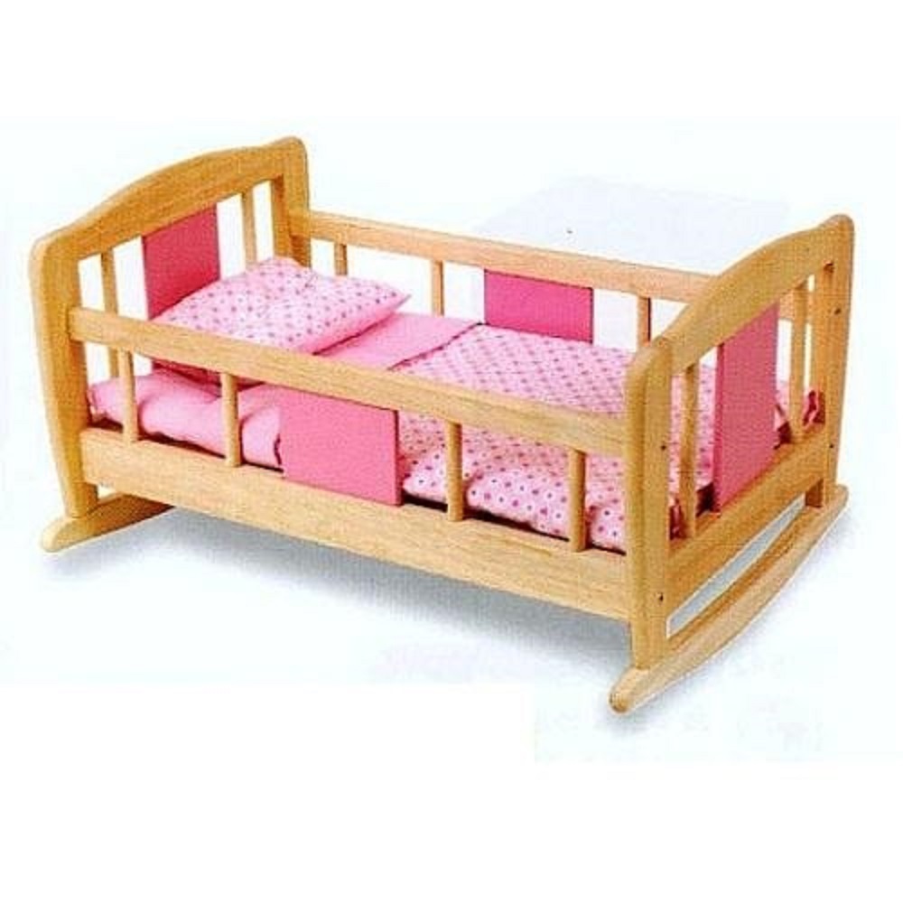 Pin Toys doll rocking bed