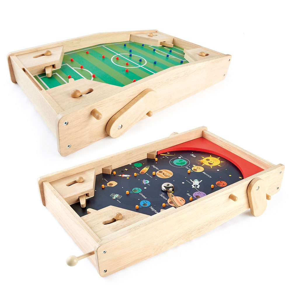 Pin Toys 2 in 1 games: Pinball Planet and Flipper Football