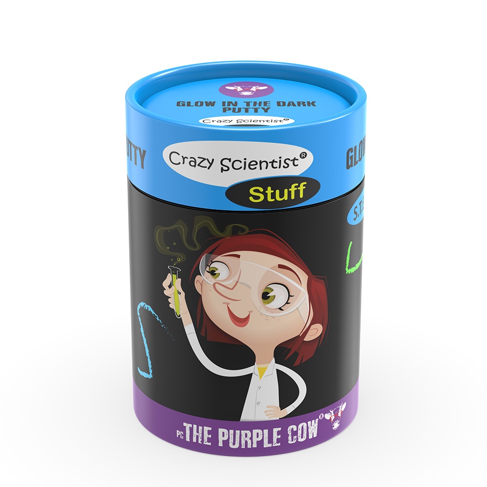 Purple Cow Crazy Scientist Stuff - Glow in the dark putty