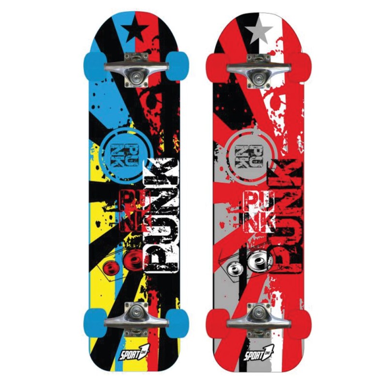 Sport1 Skateboard PUNK 76 cm Max 100kg (Διαθέσιμο σε 2 σχέδια)