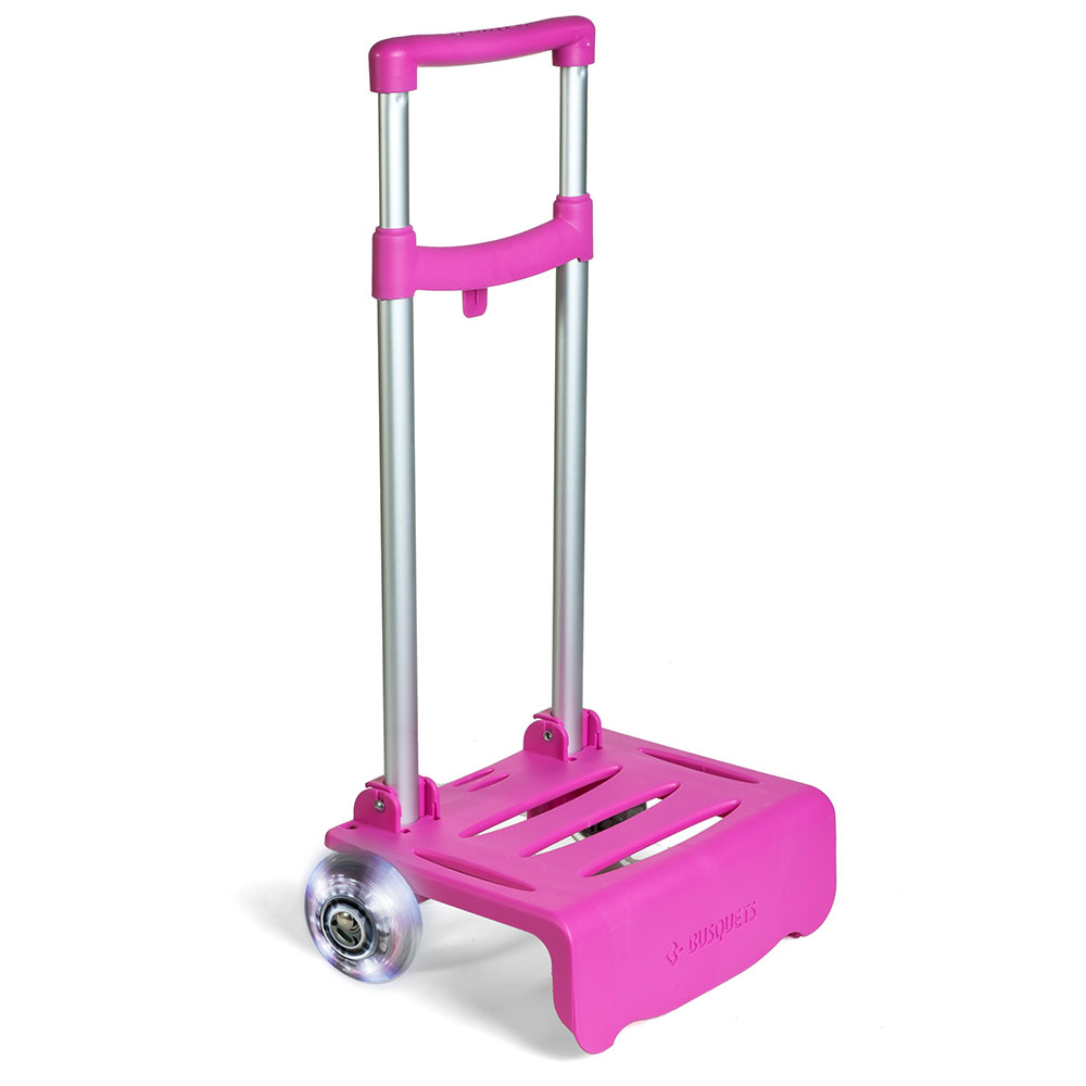 Βusquets Trolley Large with lighted wheels PINK/FUCHSIA