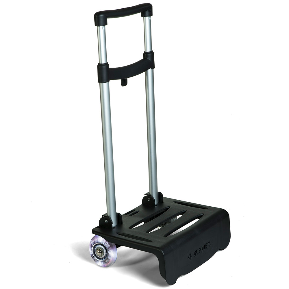 Βusquets Trolley Large with lighted wheels BLACK