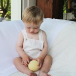 Lanco αισθητηριακή μπάλα κρεμ από φυσικό καουτσούκ