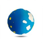 Lanco αισθητηριακή μπάλα-κουδουνίστρα από φυσικό καουτσούκ 'Νύχτα-Μέρα'