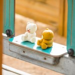 Lanco μασητικό-παιχνίδι μπάνιου καφέ από φυσικό καουτσούκ 'Πολική αρκούδα'