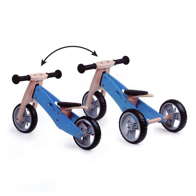 Zenit Ξύλινο Τρίκυκλο Ποδήλατο Μπλε