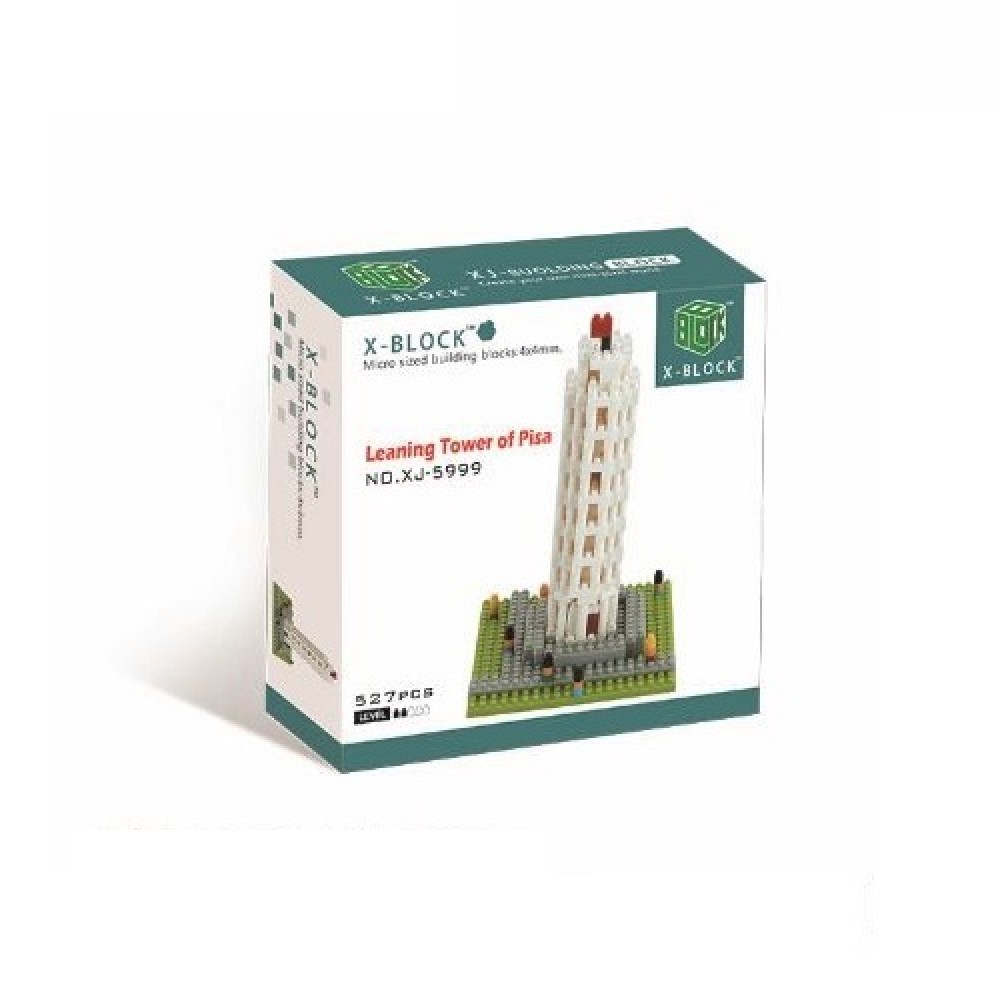 Building blocks leaning tower