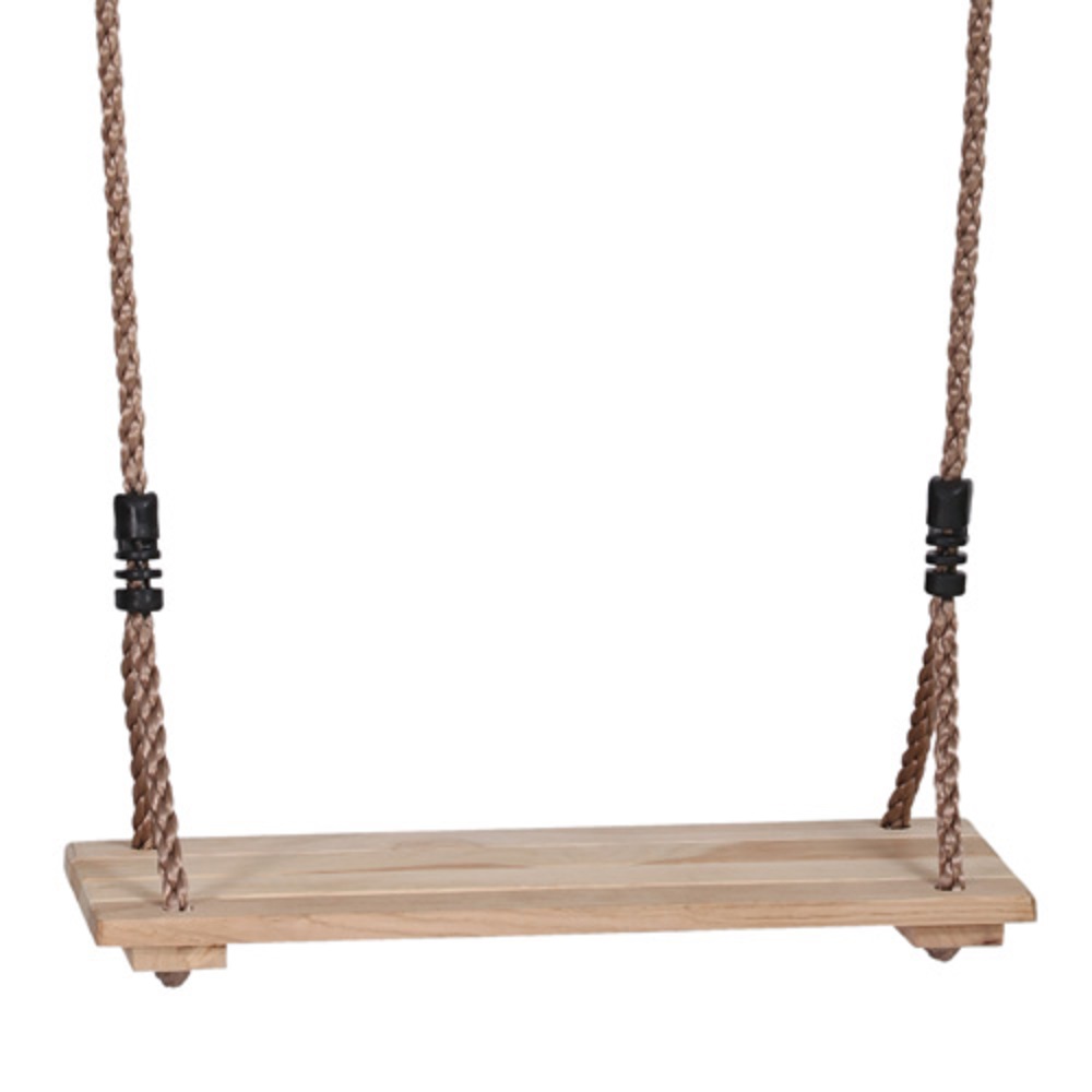 Safe solid wooden Swing , adjustable height.
