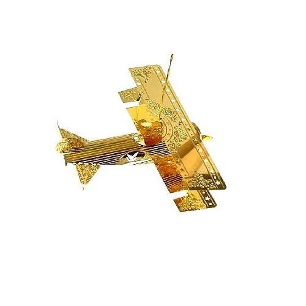 5cm gold airplane, brass
