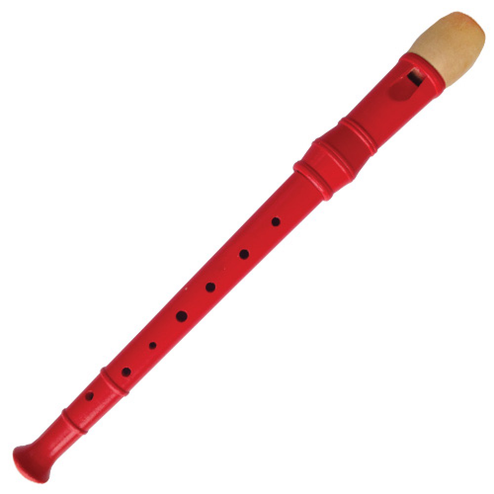 Red wooden Flute 32cm