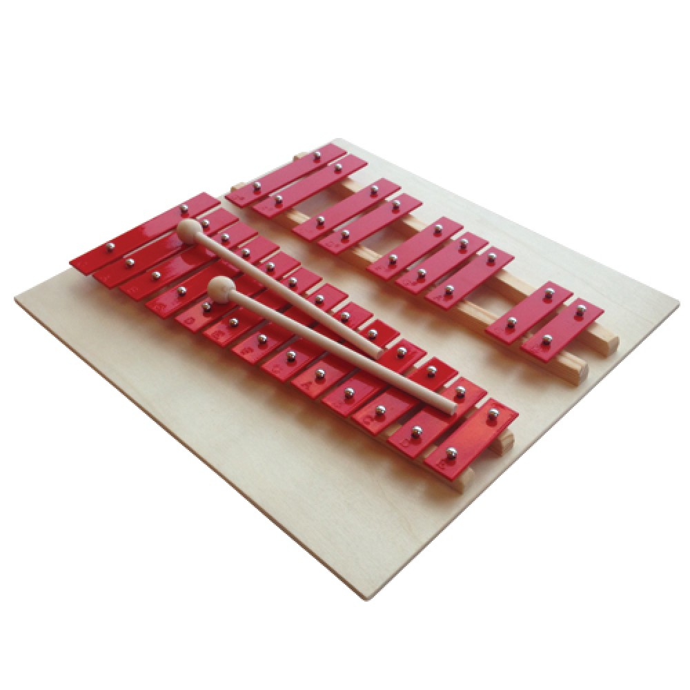 Children Metallophone double tuned on plywood base