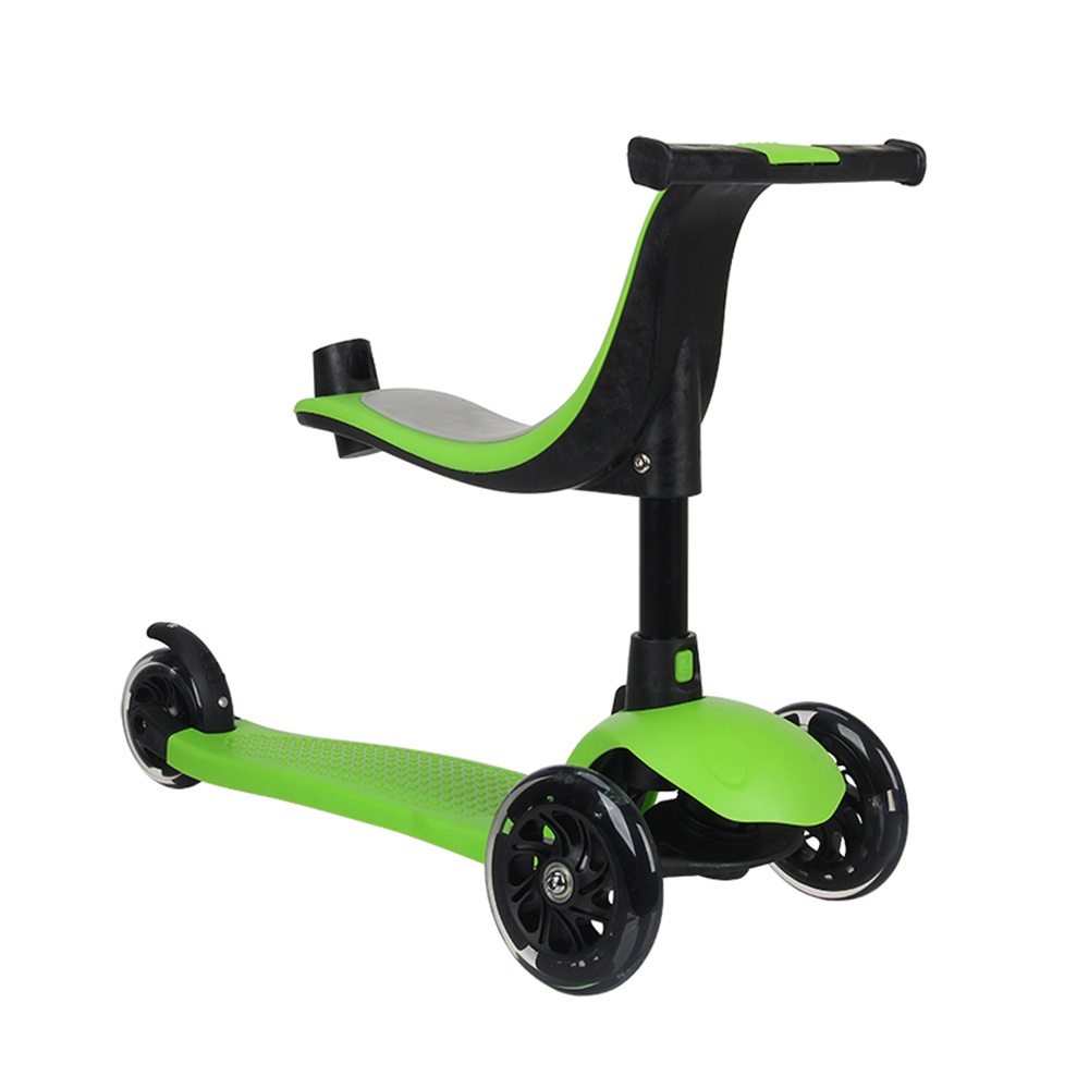 Fun Wheels Scooter Mini with seat green (can be used as 3 versions)