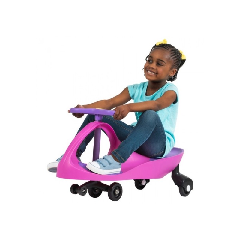 Fun Wheel Αυτοκίνητο Κίνηση με τιμόνι Wiggle Car Ροζ