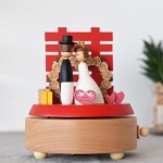 Μουσικό ξύλινο κουτί 'Ζευγάρι -Ευτυχισμένος Γάμος'- Wedding March