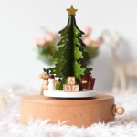 Μουσικό ξύλινο κουτί 'Χριστουγεννιάτικο Δέντρο' - Merry Christmas