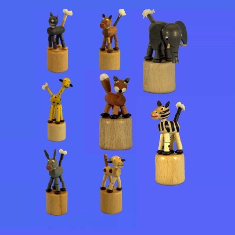 Ανέμη Αυθεντική ξύλινη δακτυλομαριονέτα (διαθέσιμη σε 8 διαφορετικές φιγούρες ζώων)