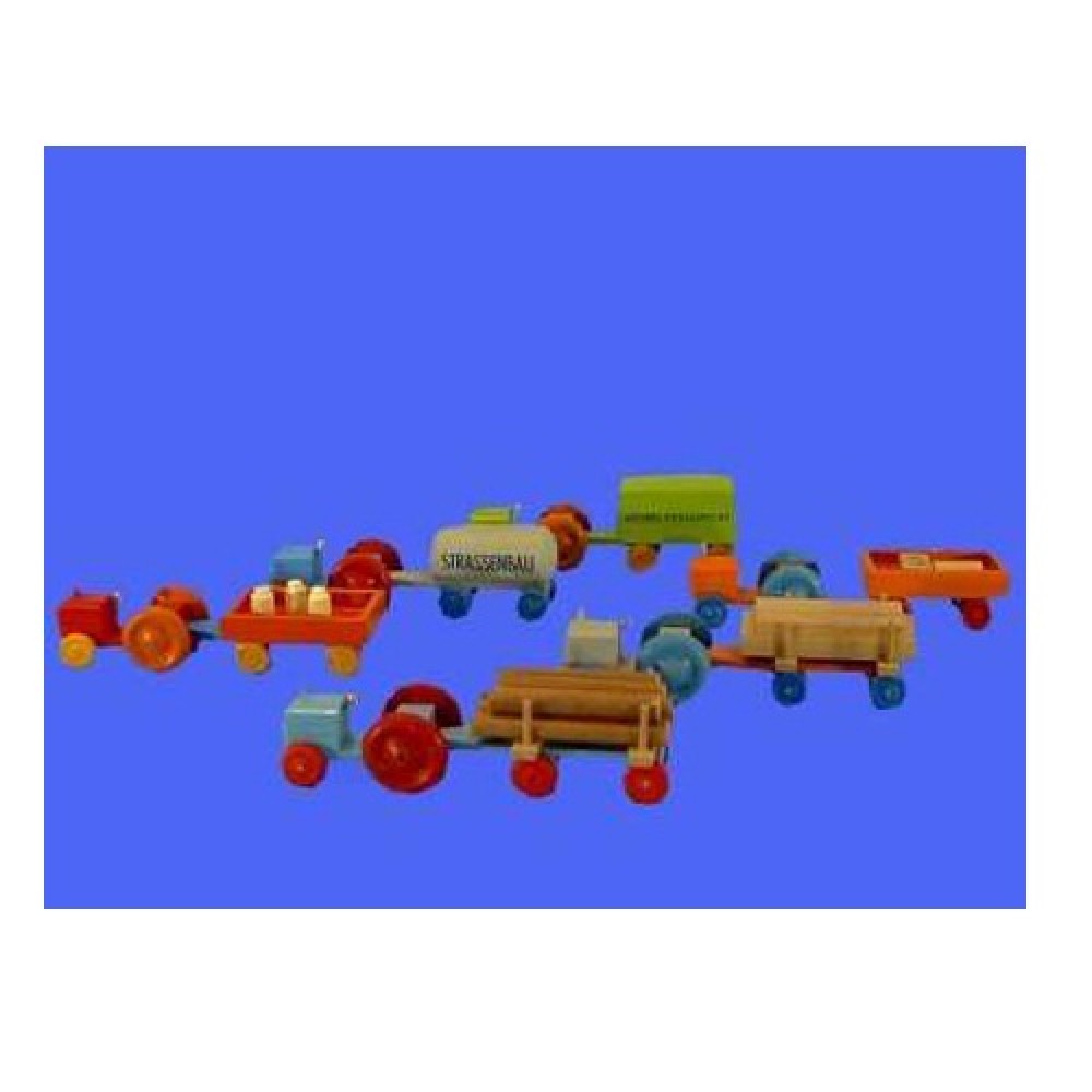 Miniatures wooden tractors