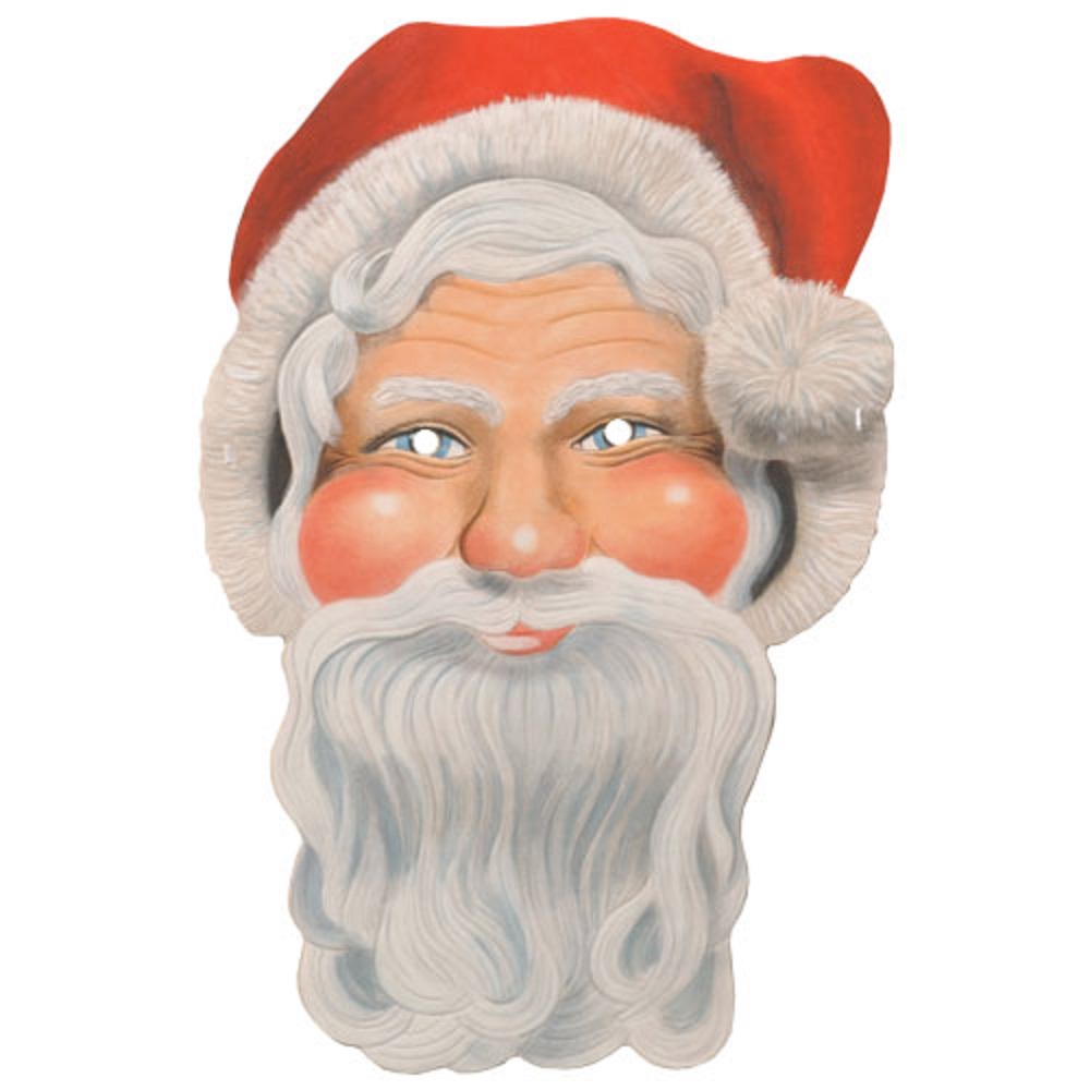 Paper Masks Santa Claus