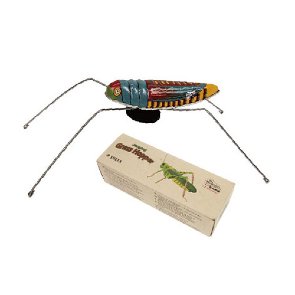 Collector tin grasshopper