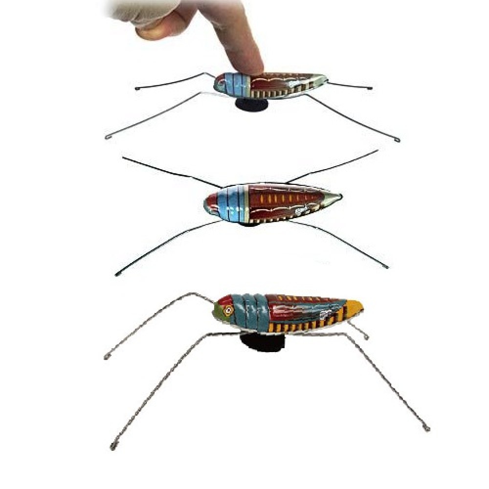 Collector tin grasshopper